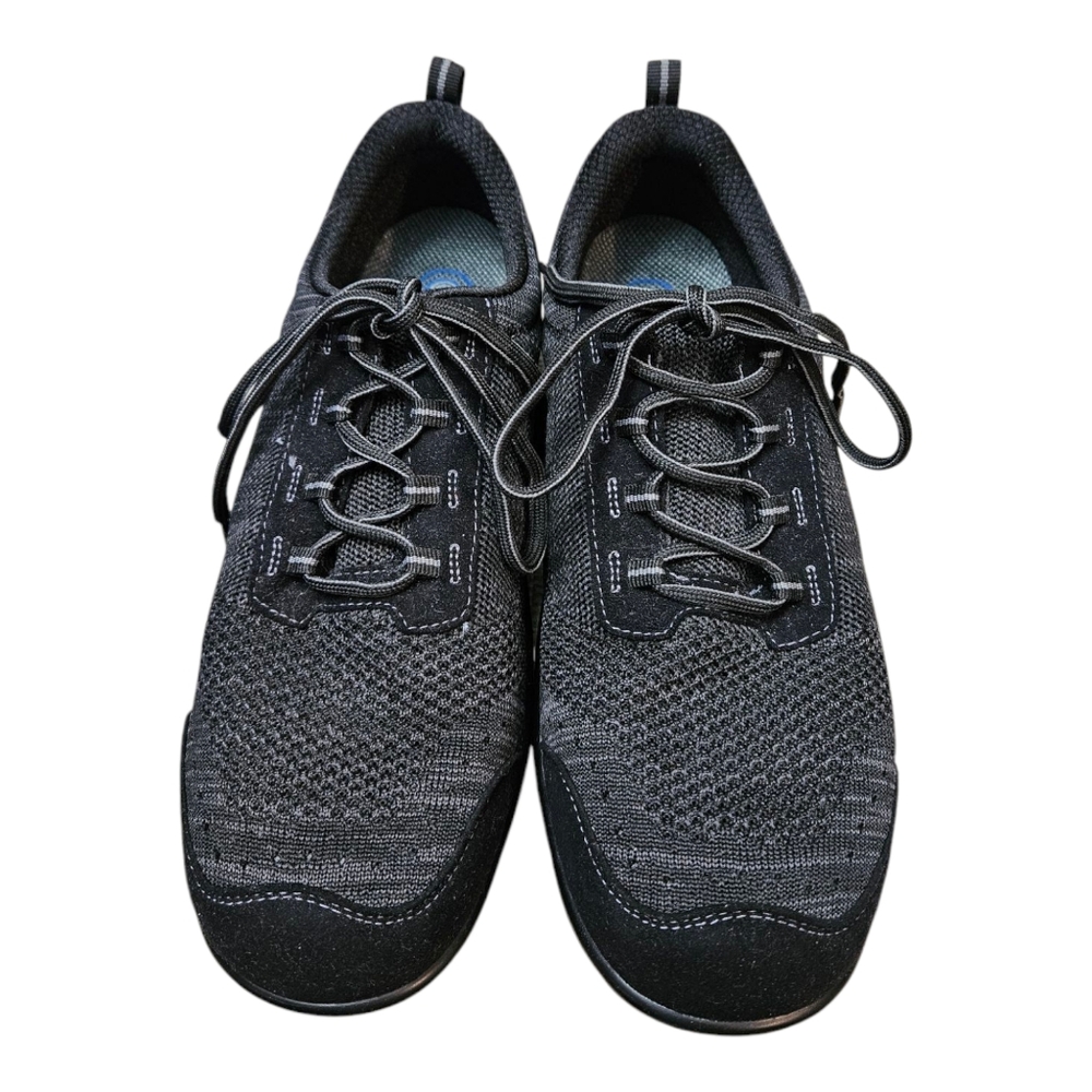 Orthofeet Palma 717 Stretch Knit Sneakers Women's 11 Black Tie Laces